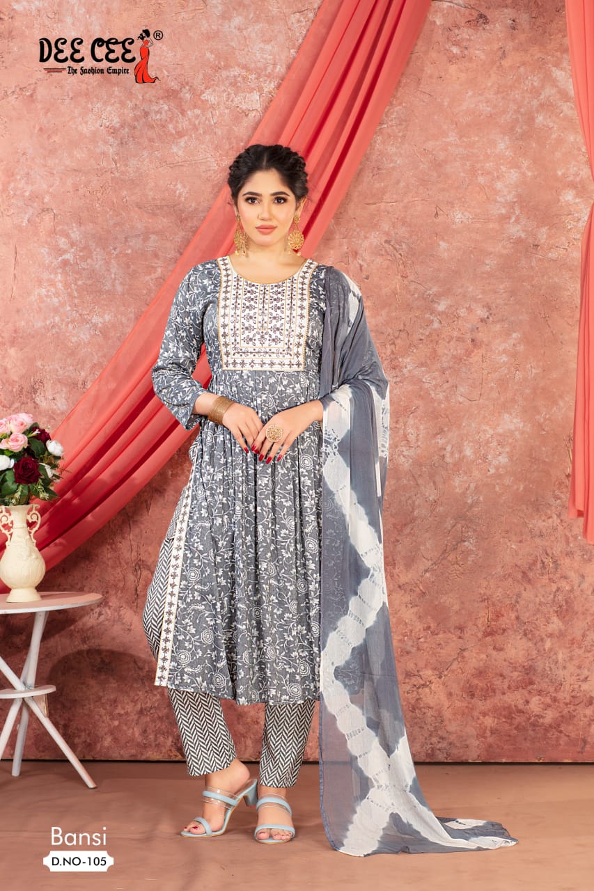Bansi By Deecee Capsule Printed Naira Cut Kurti With Bottom Dupatta Wholesale Shop In Surat